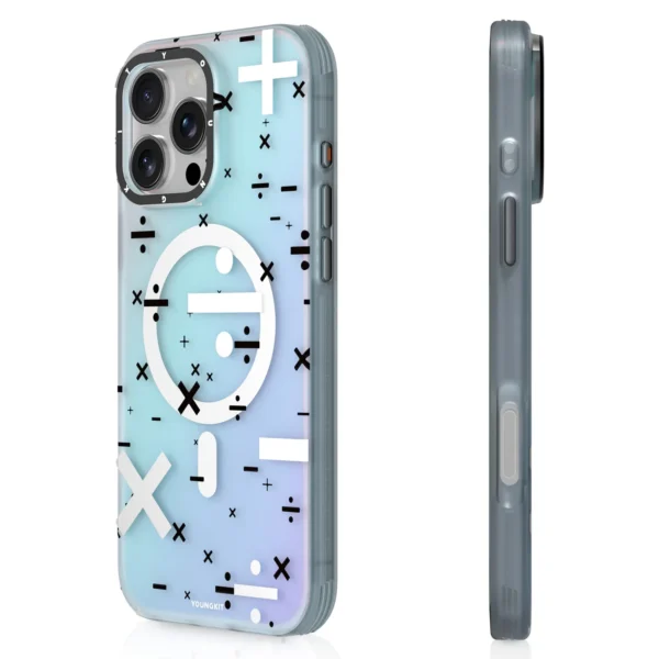 Young kit Color-Changing Number Puzzle Magsafe Case – Blue For iPhone 16 Pro Max - Image 2