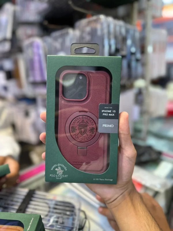 Polo Primo Maroon For iPhone 15 Pro Max - Image 2