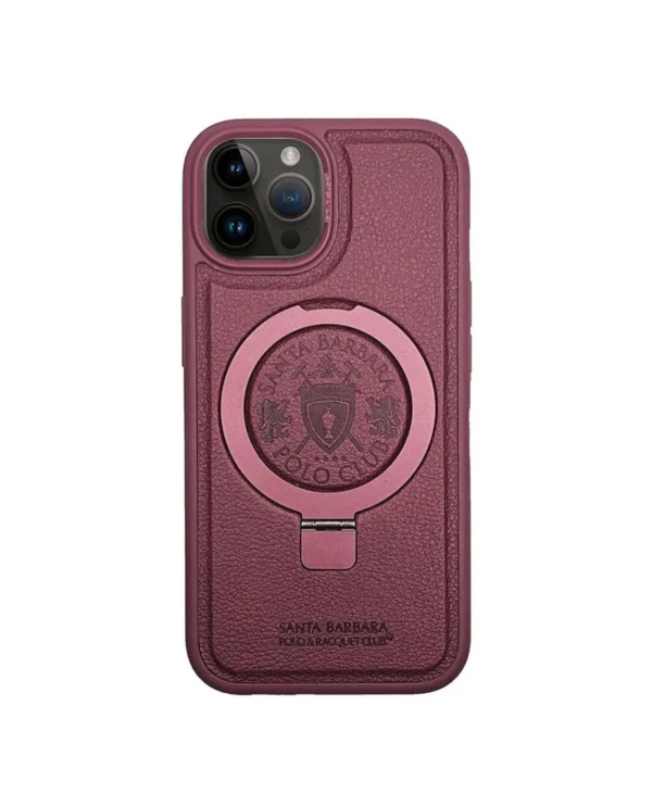 Polo Primo Maroon For iPhone 15 Pro Max