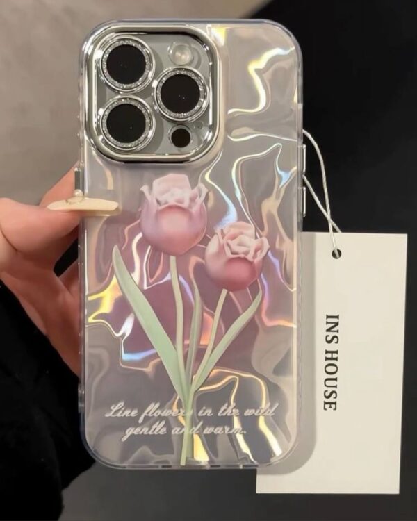 Floral Gredient Lens Case