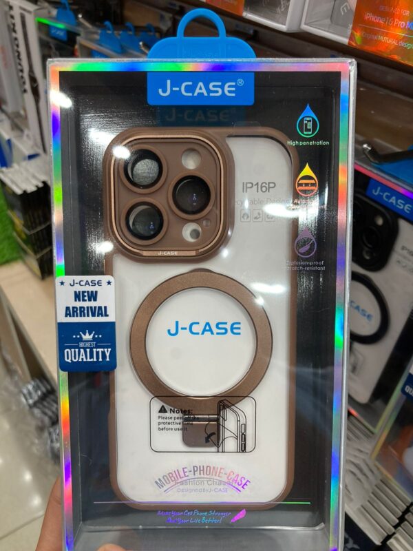 J-Case With Camera Protection Matte Case Brown For iPhone 16 Pro Max - Image 2