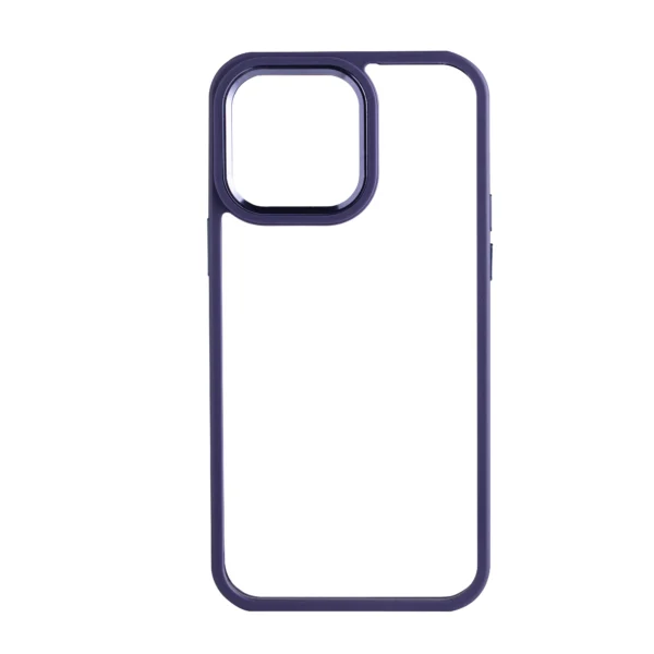 J-Case Deep Purple Transparent Back Case with Borders - Image 5