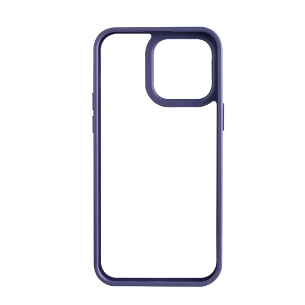 J-Case Deep Purple Transparent Back Case with Borders - Image 3