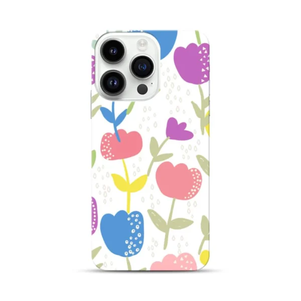 Cartoon Tulips Glossy Case