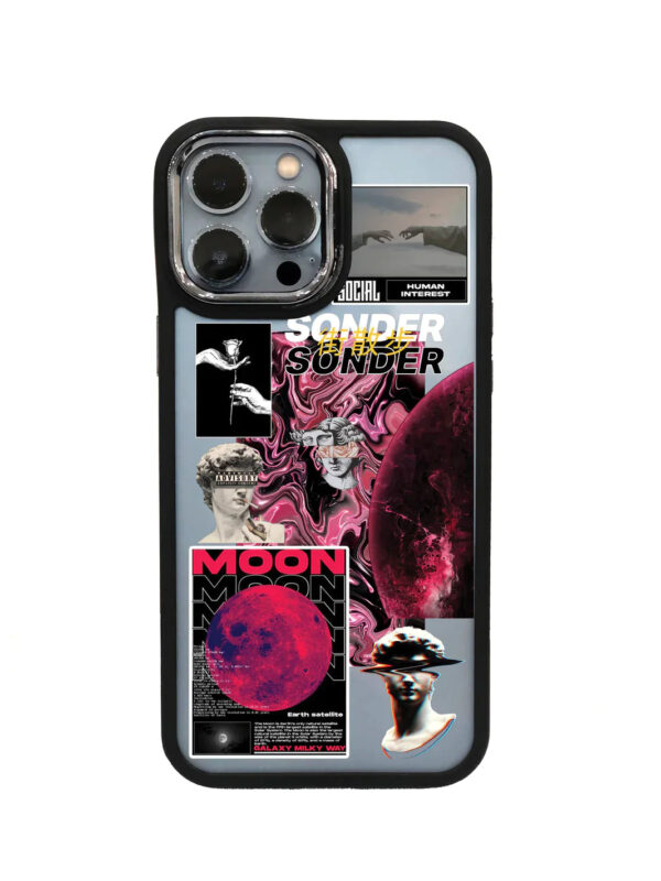 Red Moon Black Border Case