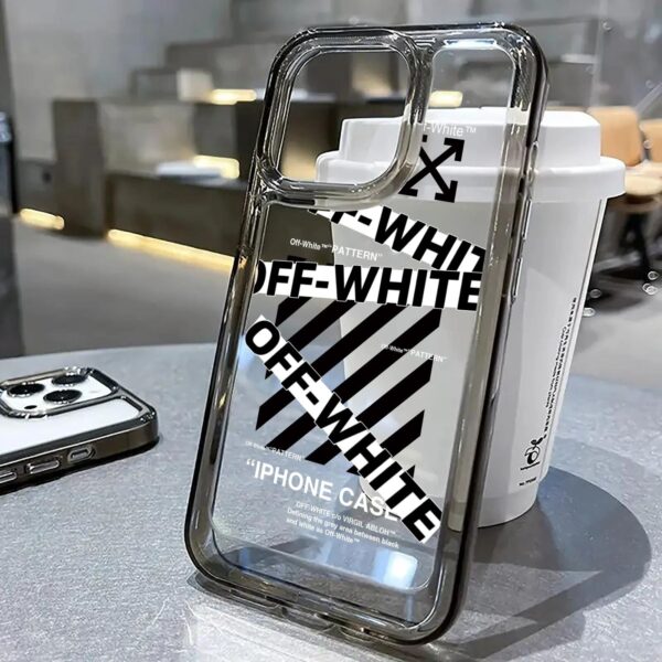 OFF WHITE WRITTEN ACRYLIC CASE