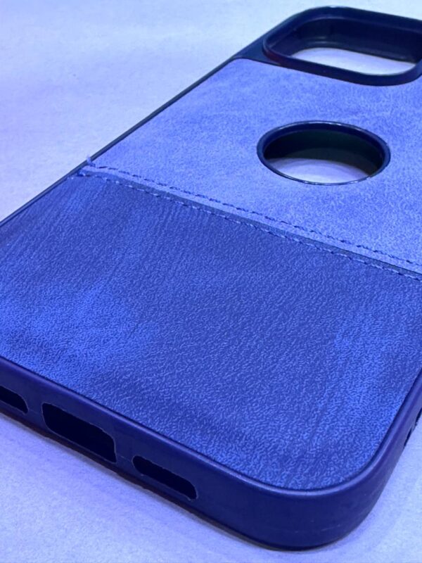 Blue leather case for iphone 15 pro max - Image 3