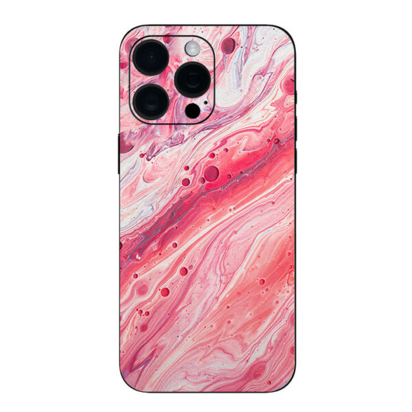 Pink Foil Marble Art Work Mobile Skin